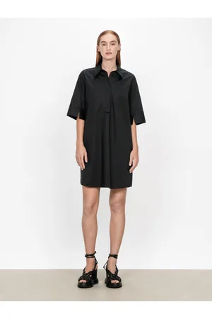 Veronika Maine Women Casual Dresses - Stretch Poplin Shift Dress Black