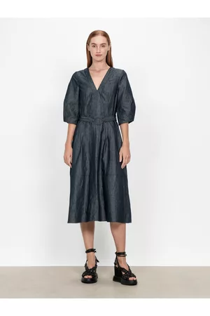 Veronika Maine Women Midi Dresses - Soft Denim Midi Dress