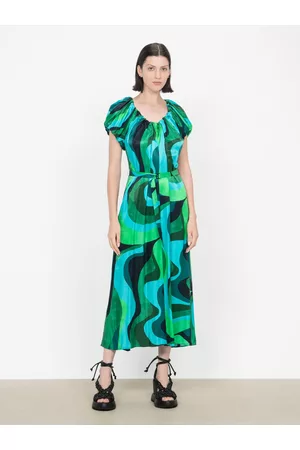 Veronika Maine Emerald Modernist Dress