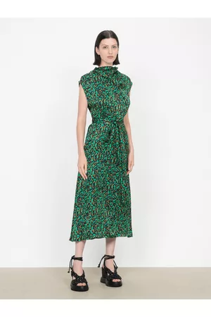 Veronika Maine Ivy Leopard Midi Dress