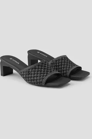 vivaia Square-Toe Block Heel Slide (Juliet)