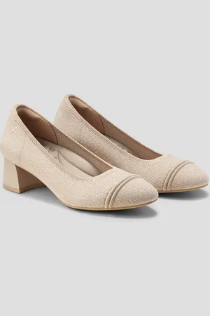 vivaia Almond-Toe Chunky Heels (Julie Pro)