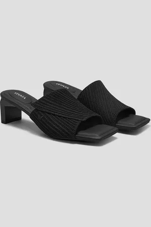 vivaia Square-Toe Block Heel Sandals (Jade Pro)