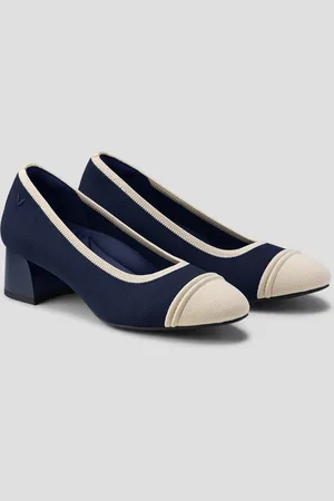 vivaia Almond-Toe Chunky Heels (Julie Pro)