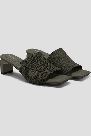 vivaia Square-Toe Block Heel Sandals (Jade Pro)