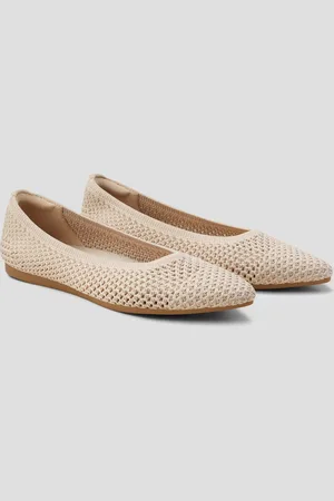 vivaia Pointed-Toe Breathable Mesh Ballet Flats (Aria 5°)