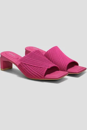 vivaia Square-Toe Block Heel Sandals (Jade Pro)