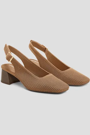 vivaia Square-Toe Block Heels (Melody Slingback Pro)