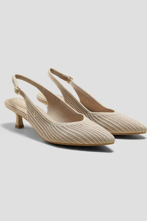 vivaia Pointed-Toe Kitten Slingback (Selena)