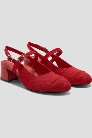 vivaia Almond-Toe Slingback Mary-Jane Sandals (Juliana)