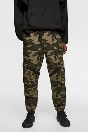 Zara + Camouflage Cargo Pants