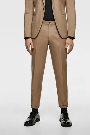 HoneyColeection-5 Colors Men's Cropped Pants Suit Pants Korean Fashion  Casual Pants Formal Wear 28-38 | Lazada PH