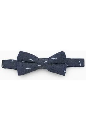 Zara Printed denim bow tie