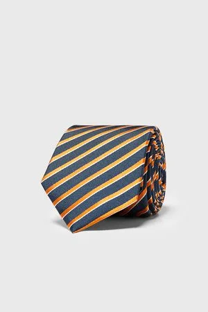 Zara Men Neckties - Wide striped tie