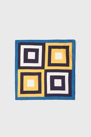 Zara Men Pocket Squares - Contrast square print pocket square
