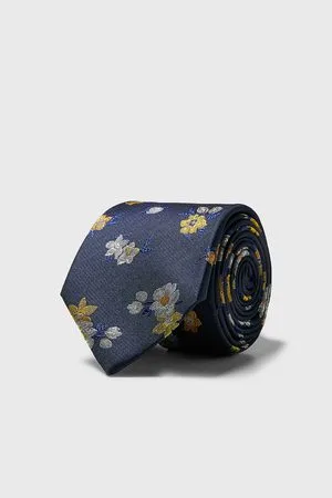 Zara Wide floral tie