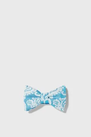 Zara Textured paisley bow tie