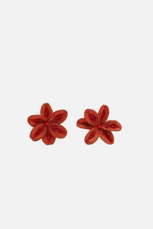 Tasselled earrings - Rust red - Ladies | H&M IN