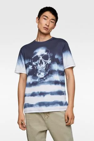 Zara Tie-dye skull t-shirt