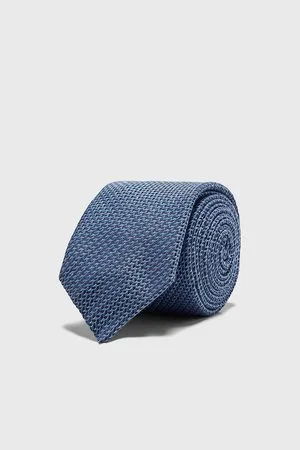Zara Wide textured tie