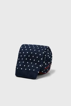 Zara Men Neckties - Contrast knit tie