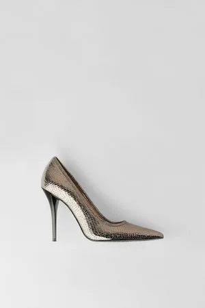 Zara | Shoes | Nwt Zara Leopard Print Heeled Leather Ankle Boots | Poshmark
