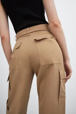 Zara Wide Leg & High Waist Pants for Women on sale sale - discounted price