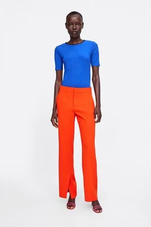 Buy Orange Trousers & Pants for Women by SAM Online | Ajio.com