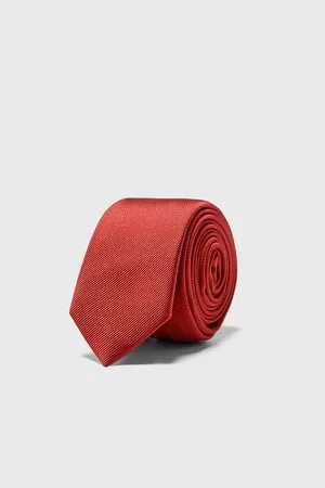 Zara Men Neckties - Ottoman skinny tie