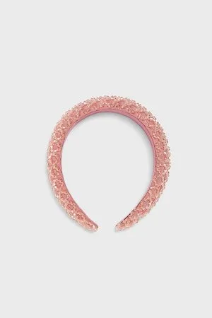 Zara Padded headband with rhinestones