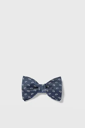 Zara Jacquard paisley bow tie