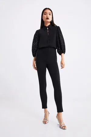 Zara BACK VENT SATIN EFFECT TOP | Mall of America®