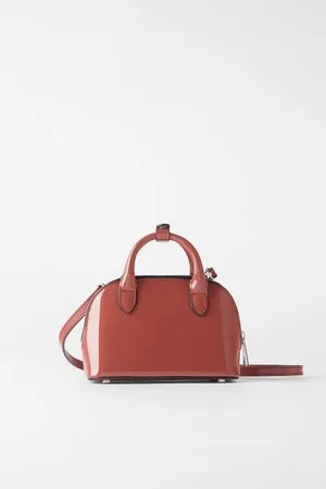Zara Patent leather mini city bag