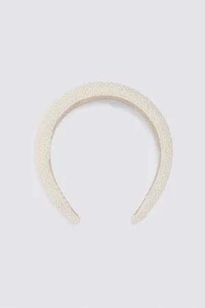 Zara Quilted pearly headband